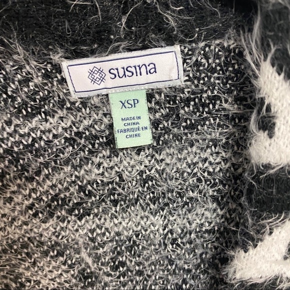 Susina | Open Front Zebra Cardigan Size XSP - Picture 5 of 7